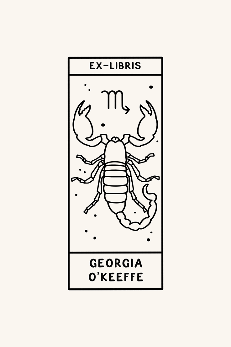 Dibujo del signo del zodiaco escorpio