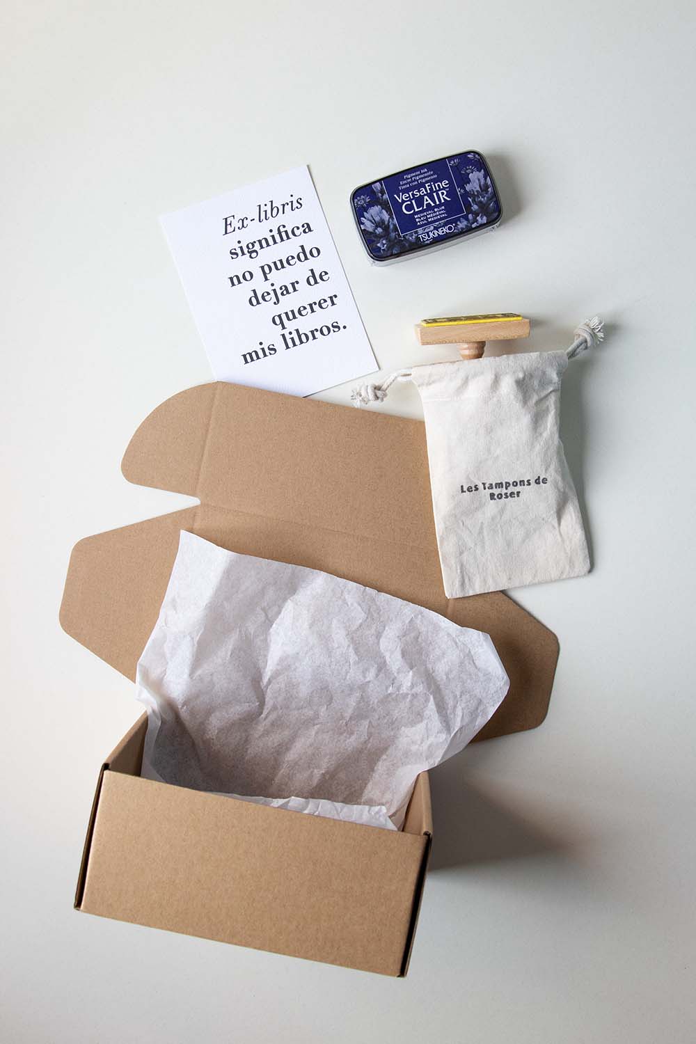 Envoltorio ex-libris sello correos