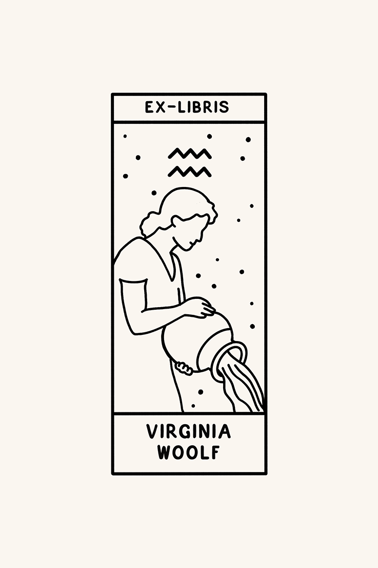 Dibujo del signo del zodiaco acuario