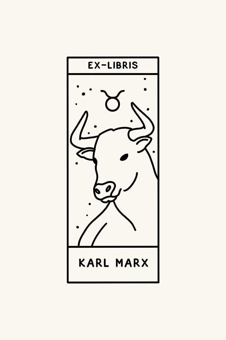 Dibujo del signo del zodiaco tauro